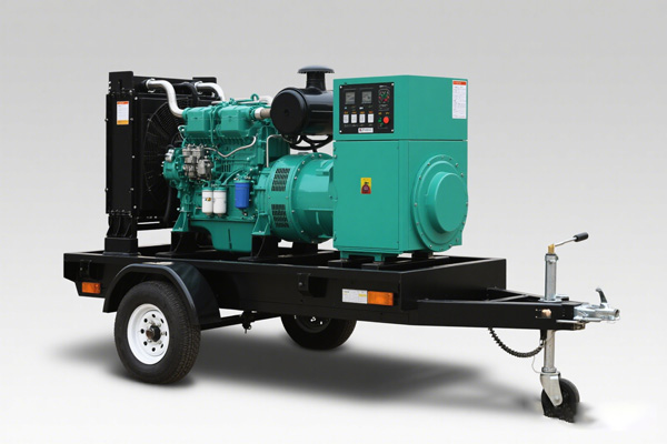 Trailer-mounted mobile diesel generator set